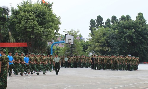 军训现场