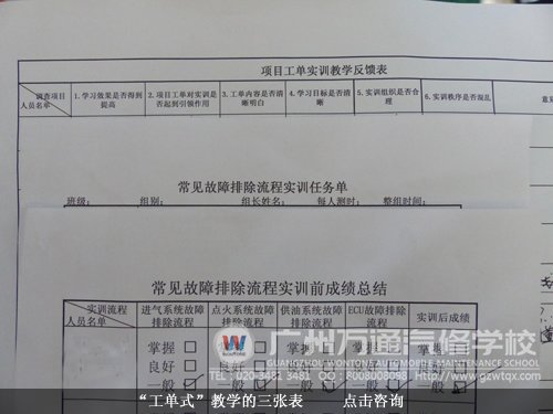 “工单式”教学的三张表