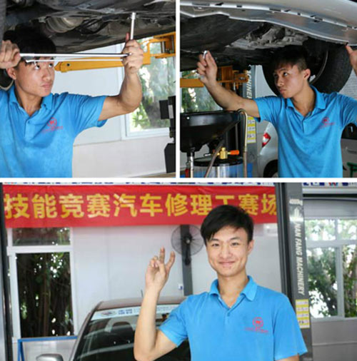 哥拿得了扳手，修得了车，当然还卖得了萌，这样的技术男，“软妹子”们哪能错过呀，好吧，小编承认，不是“拉郎配，可是大万通的”男神”就是魅力无穷